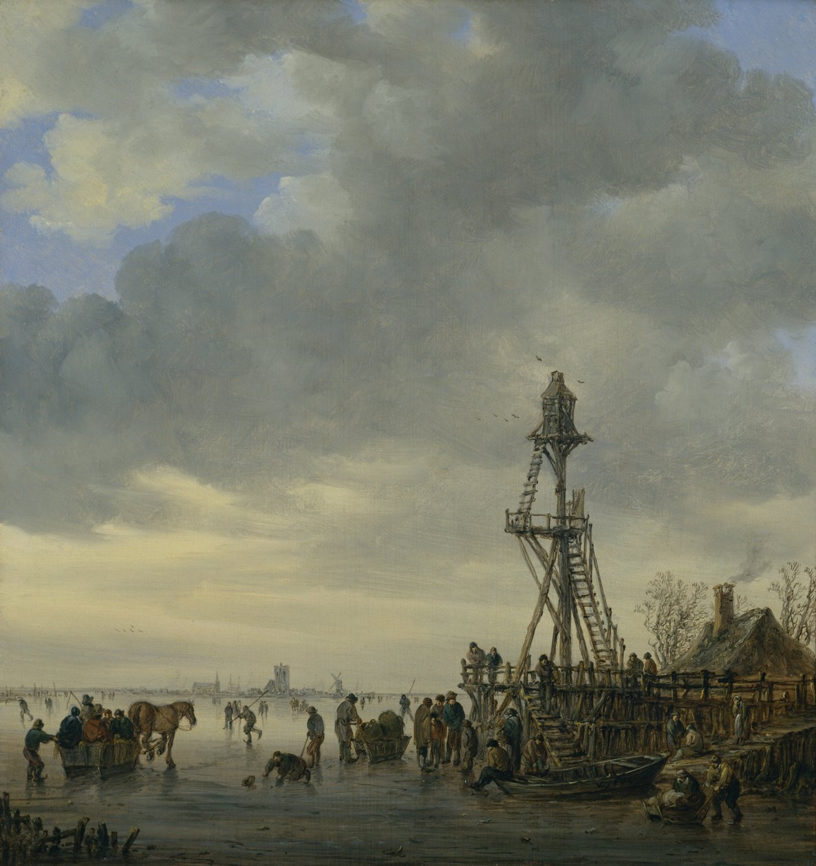The Landing Stage (olaj, vászon) alkotó: Jan Josephsz van Goyen