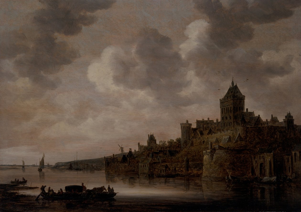 A nijmegeni Valkhof, 1640-es évek (olaj, panel) alkotó: Jan Josephsz van Goyen