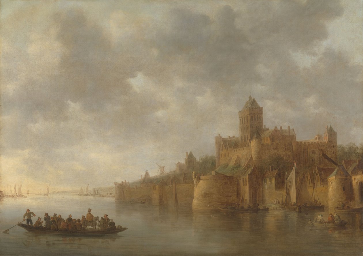 A Valkhof Nijmegenben alkotó: Jan Josephsz van Goyen