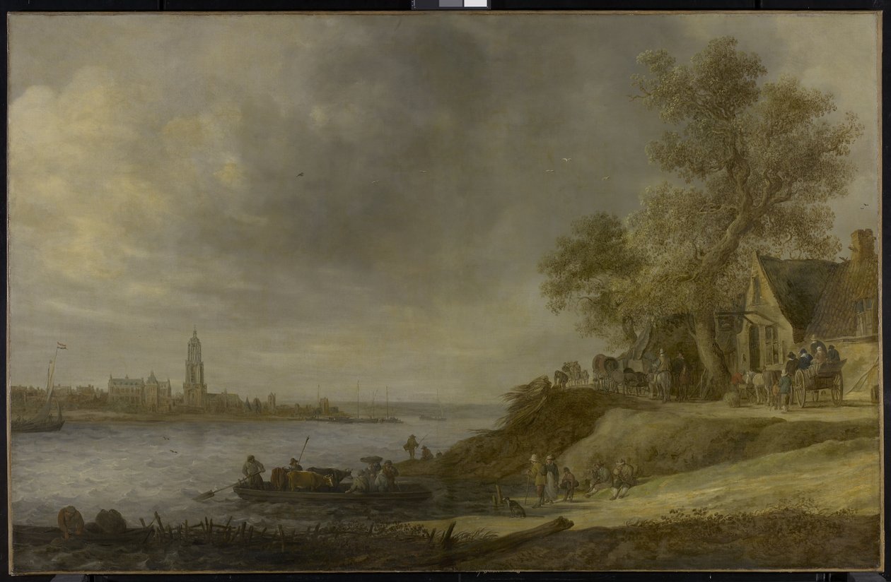 Rhenen látképe, 1641 alkotó: Jan Josephsz van Goyen