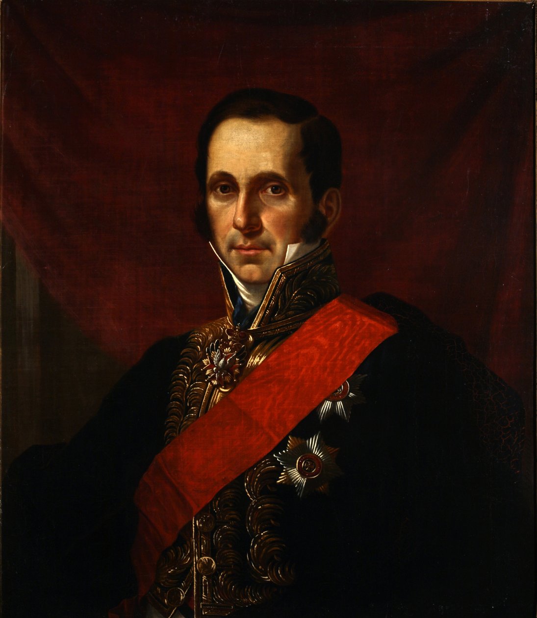 Szergej Szemionovics Uvarov gróf portréja 1786-1855, 1844 alkotó: Jan Ksawery Kaniewski
