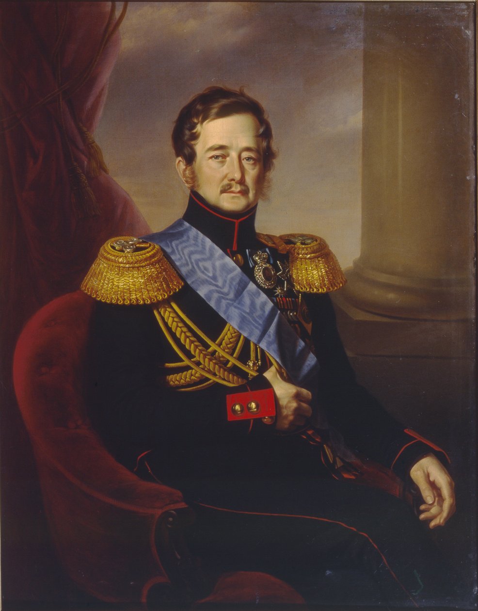 Ivan Fjodorovics Paskevics, Erivan gróf, a Lengyel Királyság alkirályának portréja, 1845 alkotó: Jan Ksawery Kaniewski