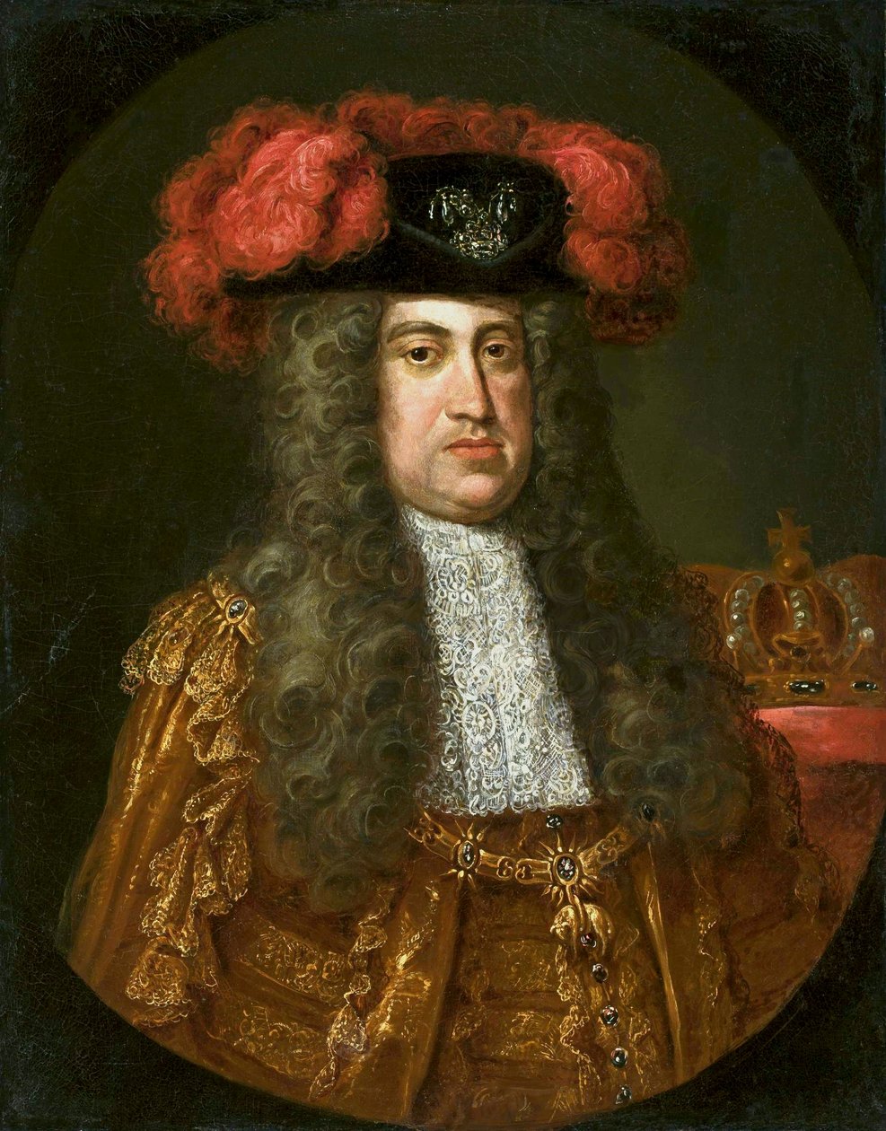 VI. Károly Habsburg császár (1685-1740) arcképe az Aranygyapjas-renddel alkotó: Jan Kupecký
