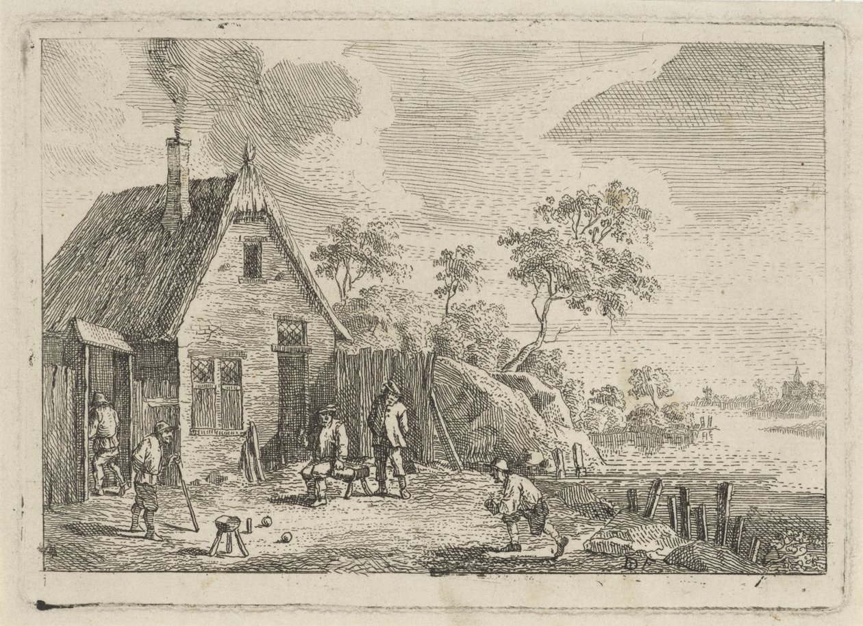 A gazdák golyót játszanak alkotó: Jan Lauwryn Krafft (I) (possibly)
