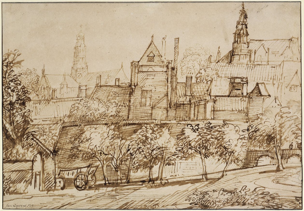 Kilátás a haarlemi Groote Kerkre alkotó: Jan Lievens