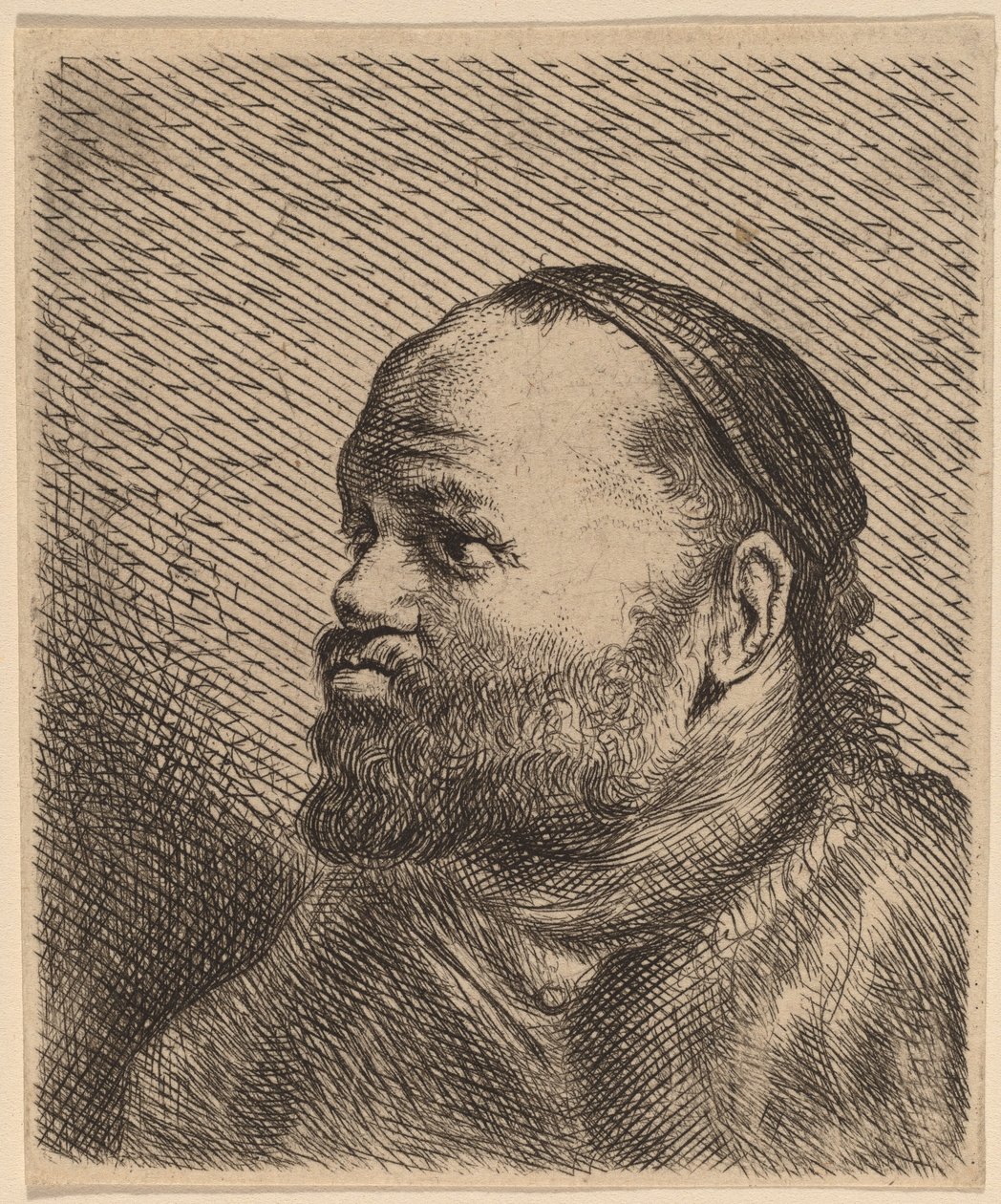 Vastag ajkú férfi mellszobra alkotó: Jan Lievens