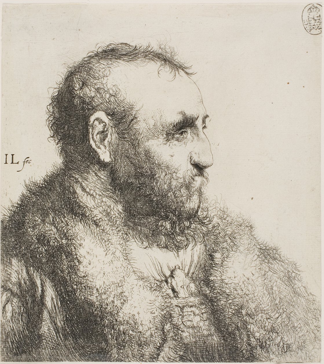 Egy öregember mellszobra alkotó: Jan Lievens