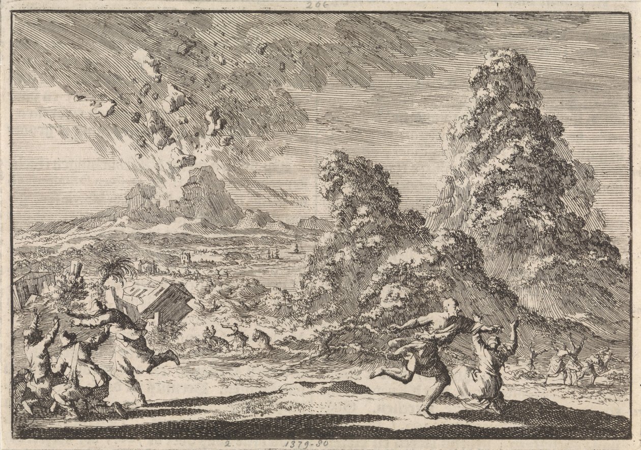 Földrengés Ambonon, 1674 alkotó: Jan Luyken