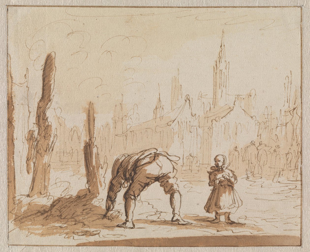Adriaen Wens a hamuban keresi azt a szájszorítót, amelyet 1573-ban Antwerpenben az anyjára szereltek alkotó: Jan Luyken