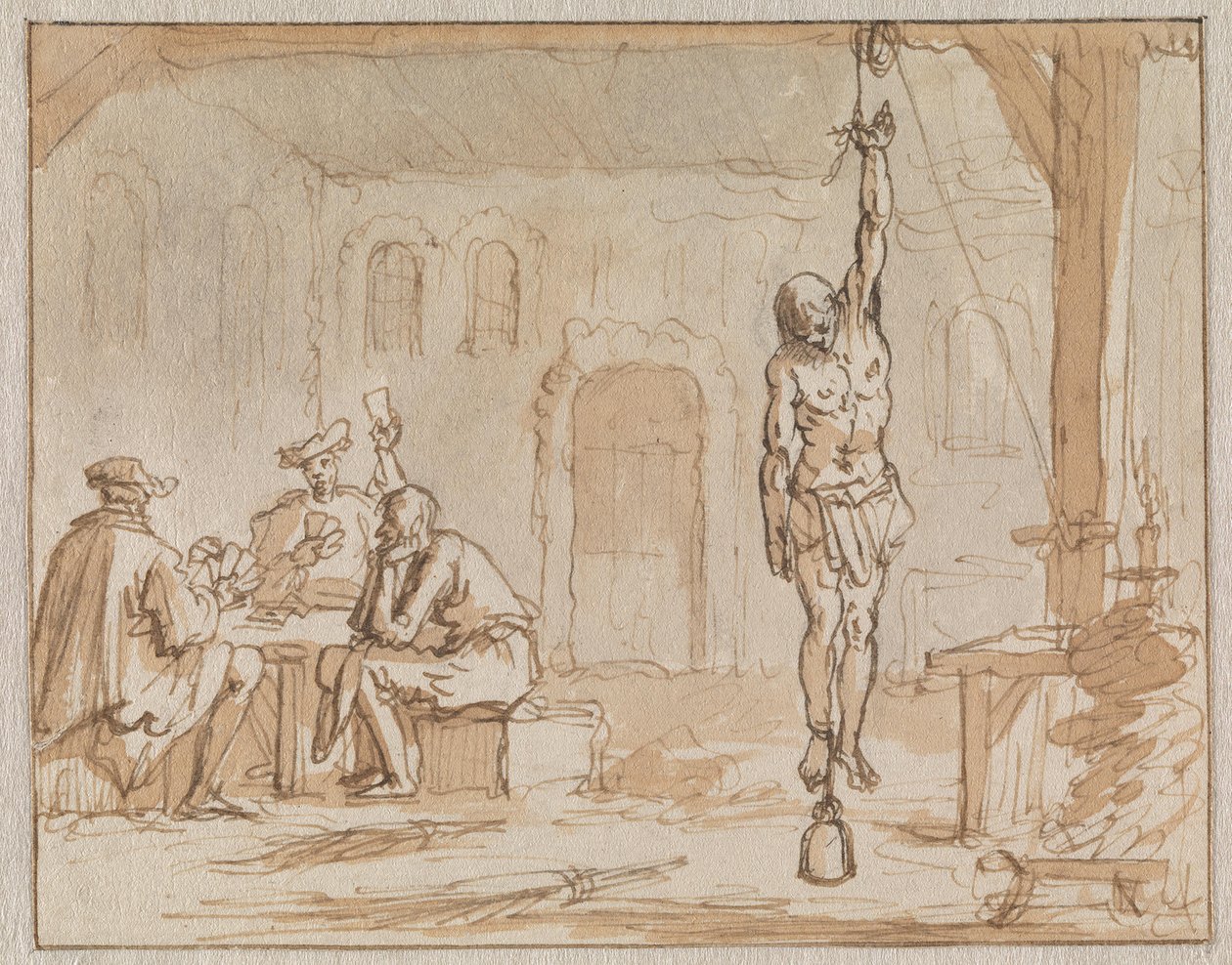 Geleyn cipészt 1572-ben Bredában megkínozzák alkotó: Jan Luyken