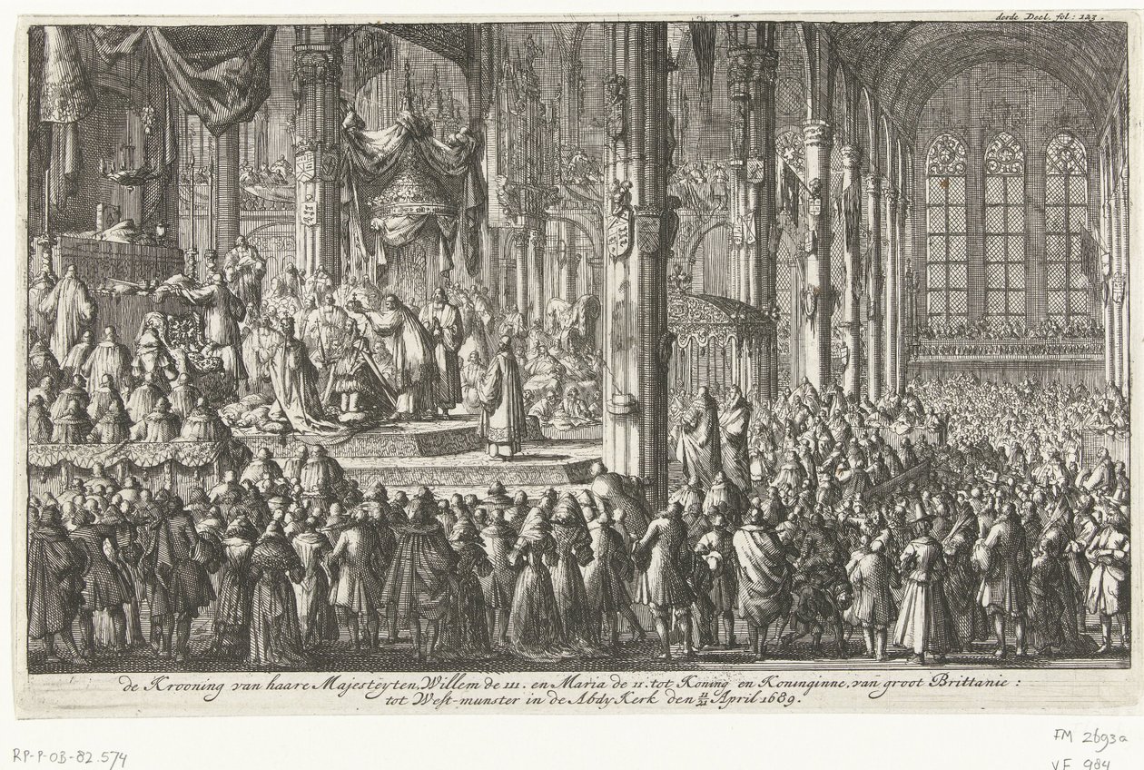 III. Vilmos koronázása, 1689 alkotó: Jan Luyken