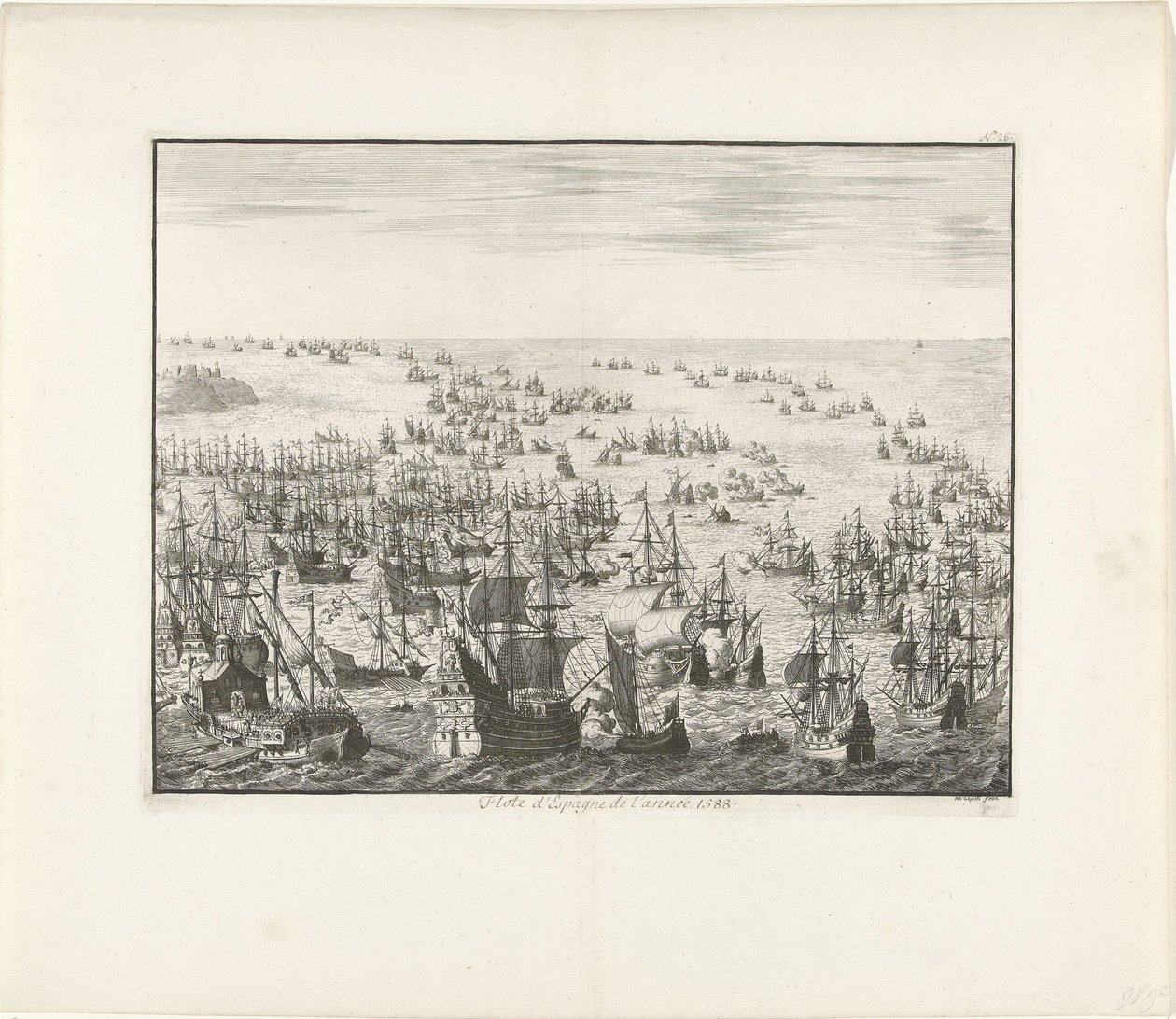 A Spanyol Armada elsüllyedése 1588-ban, kb. 1680 alkotó: Jan Luyken
