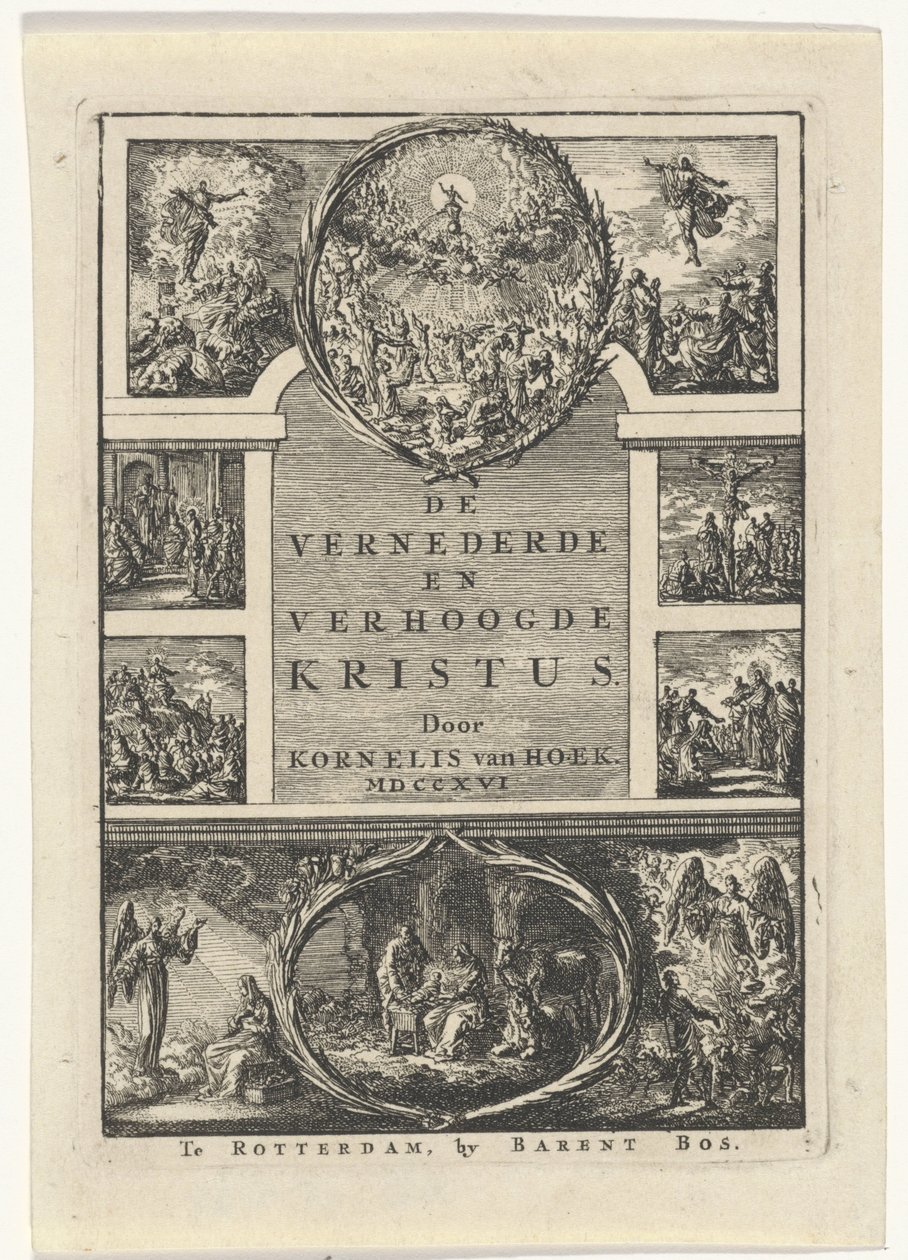 Címlap: Kornelis van Hoek "A megalázott és felmagasztalt Krisztus", 1706 alkotó: Jan Luyken