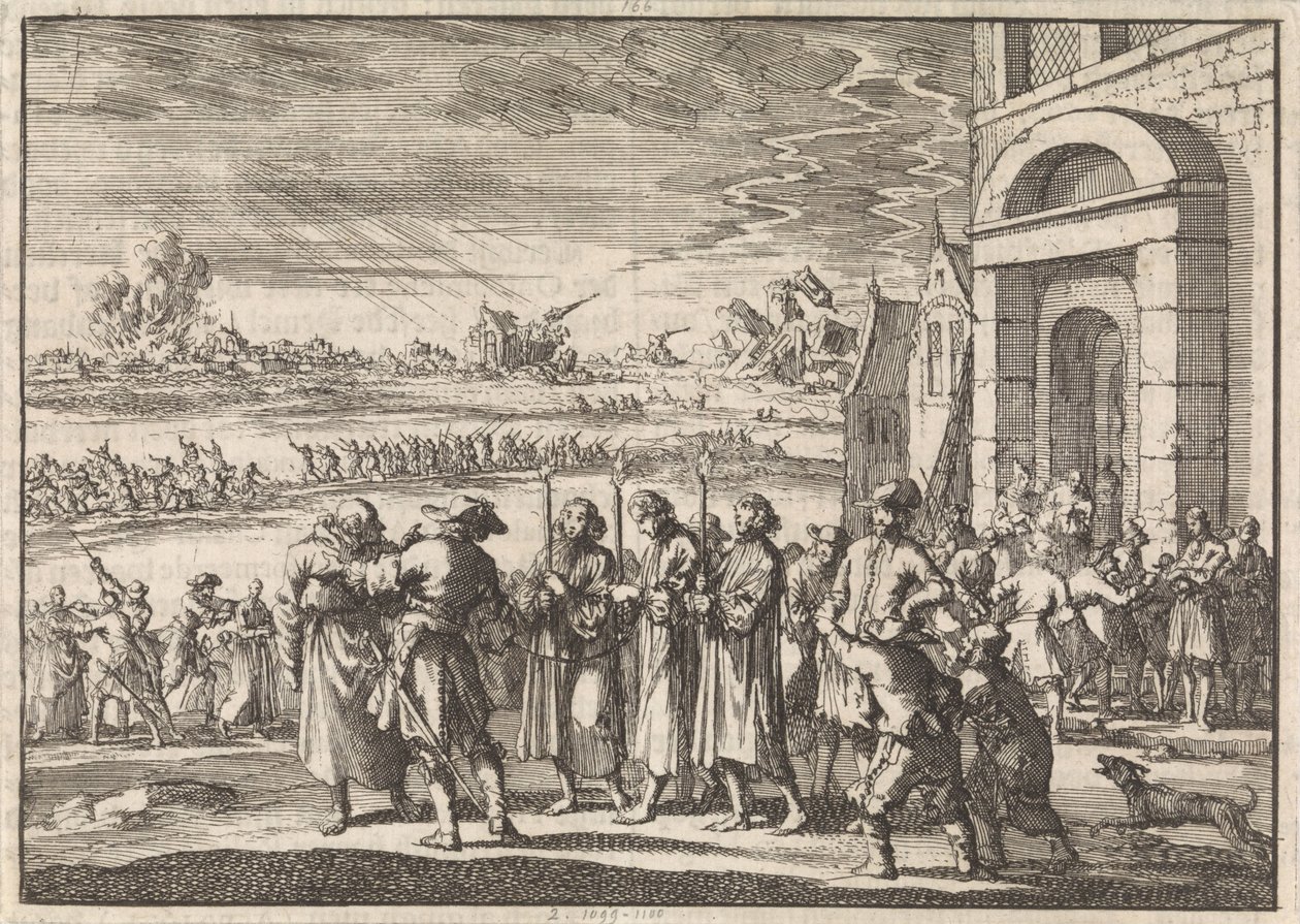 A protestánsok üldözése Franciaországban, 1672 alkotó: Jan Luyken