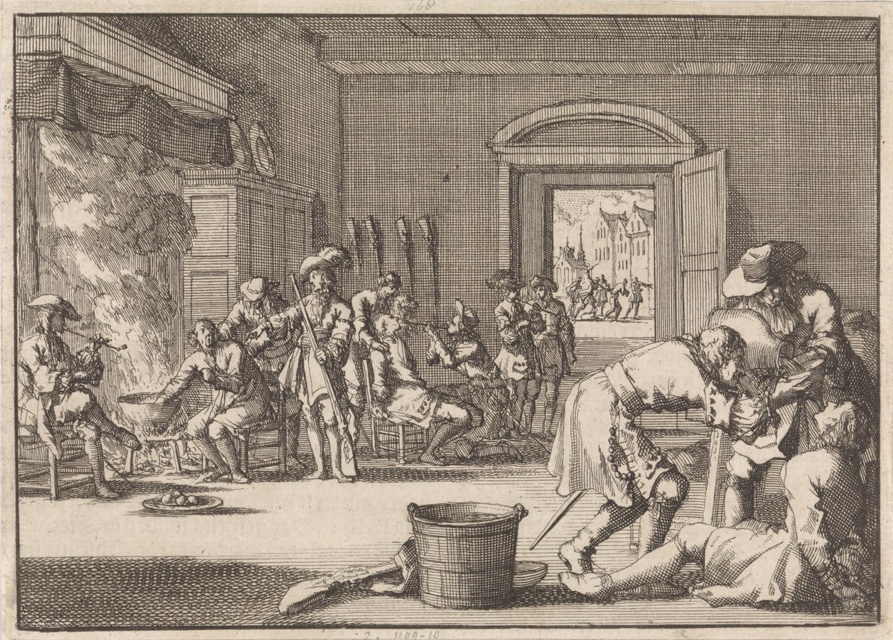 A református üldözése Franciaországban, 1685 alkotó: Jan Luyken