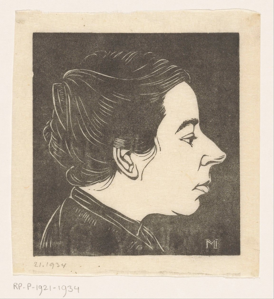 Anne Zernike portréja alkotó: Jan Mankes