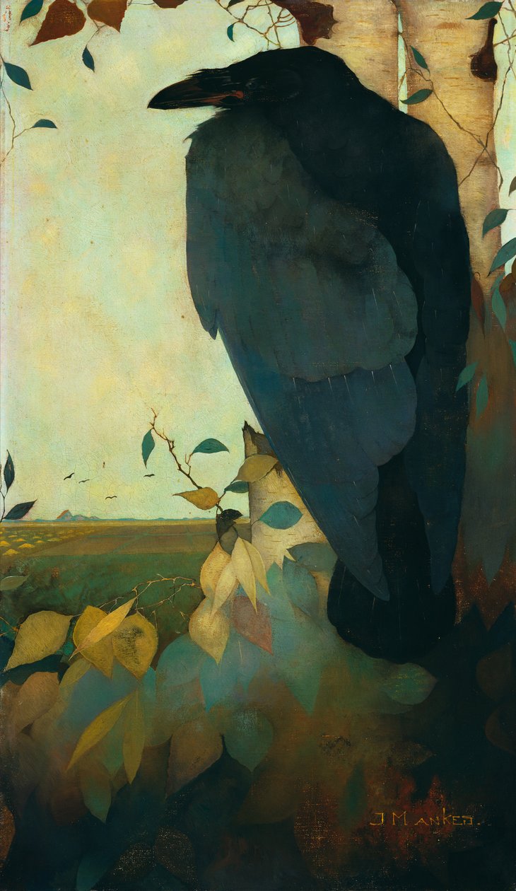 Holló a nyírfán alkotó: Jan Mankes
