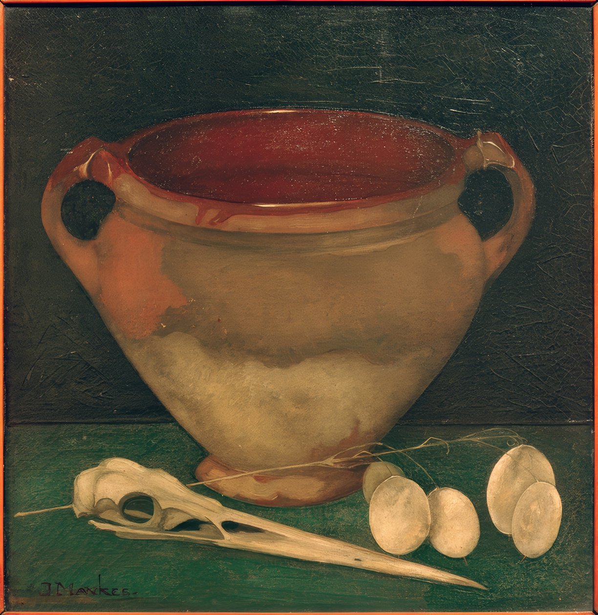 Cserépedény gémcsomóval alkotó: Jan Mankes