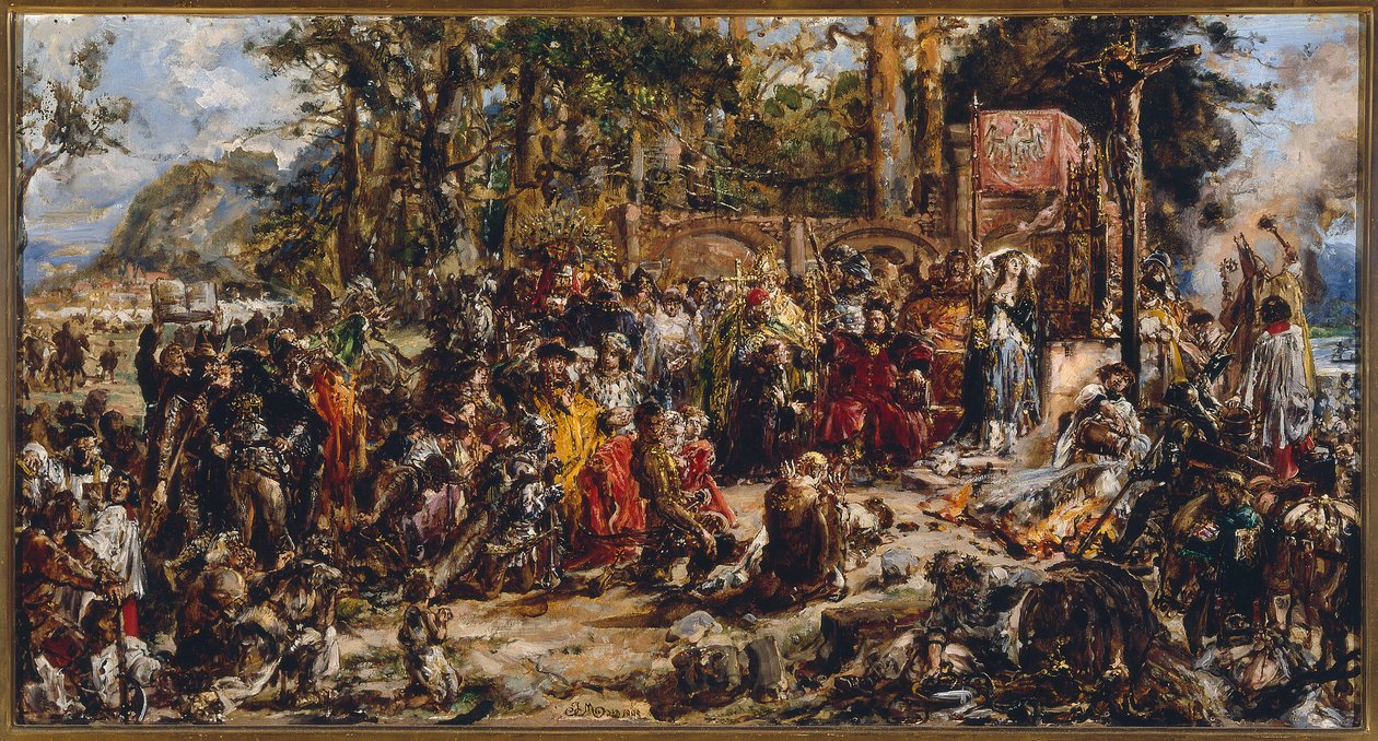 Litvánia keresztényre térése. 1387 alkotó: Jan Matejko