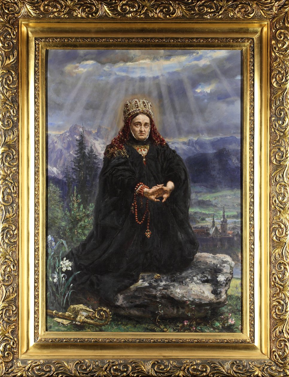 Kinga de Pologne (Kunegunda, ou Cunegonde) (1234 - 1293) - Lengyel Szent Kinga, Matejko, Jan Alojzy (1838-1893) alkotó: Jan Alojzy Matejko