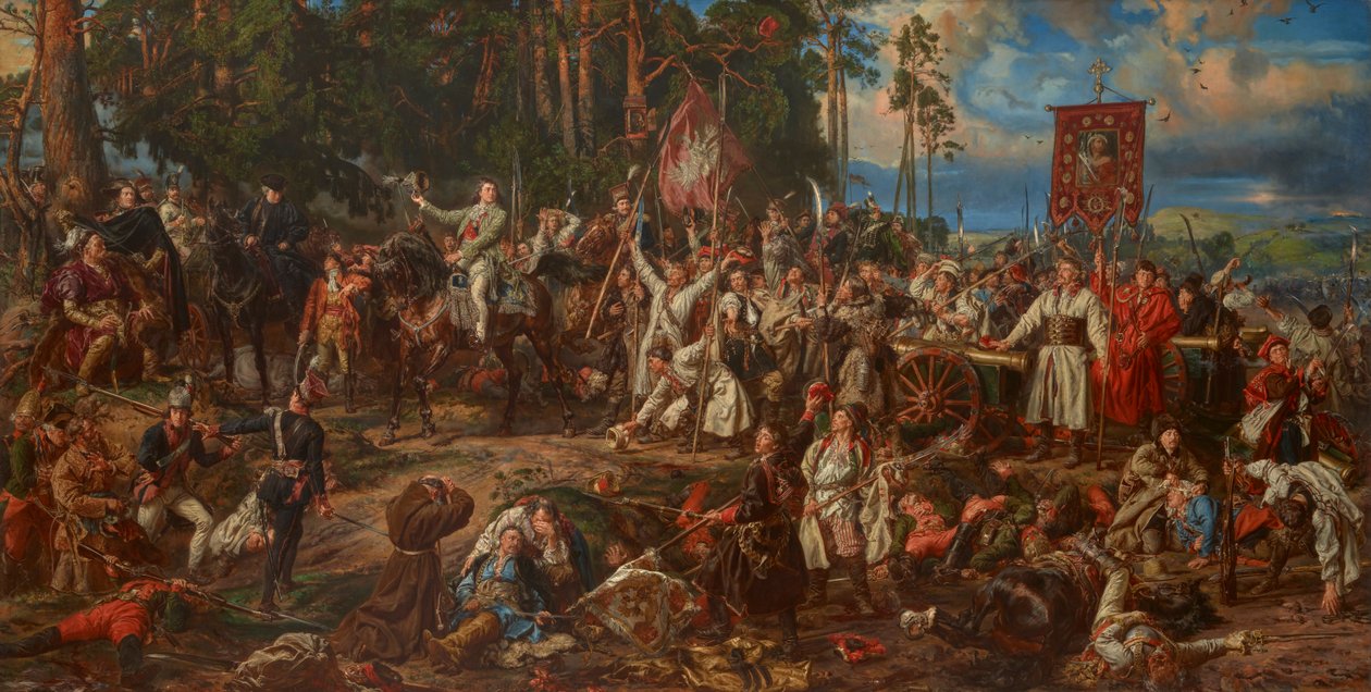 Kościuszko Racławicénél alkotó: Jan Matejko