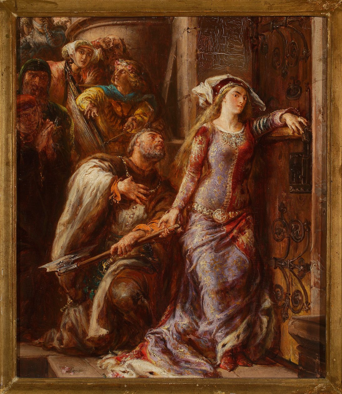 Jadwiga királynő és Goraji Dymitr alkotó: Jan Matejko