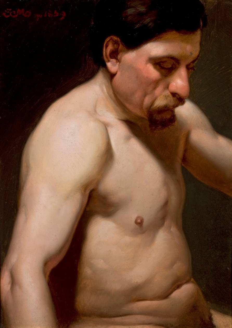 Lengyel: Félmeztelen férfi alkotó: Jan Matejko