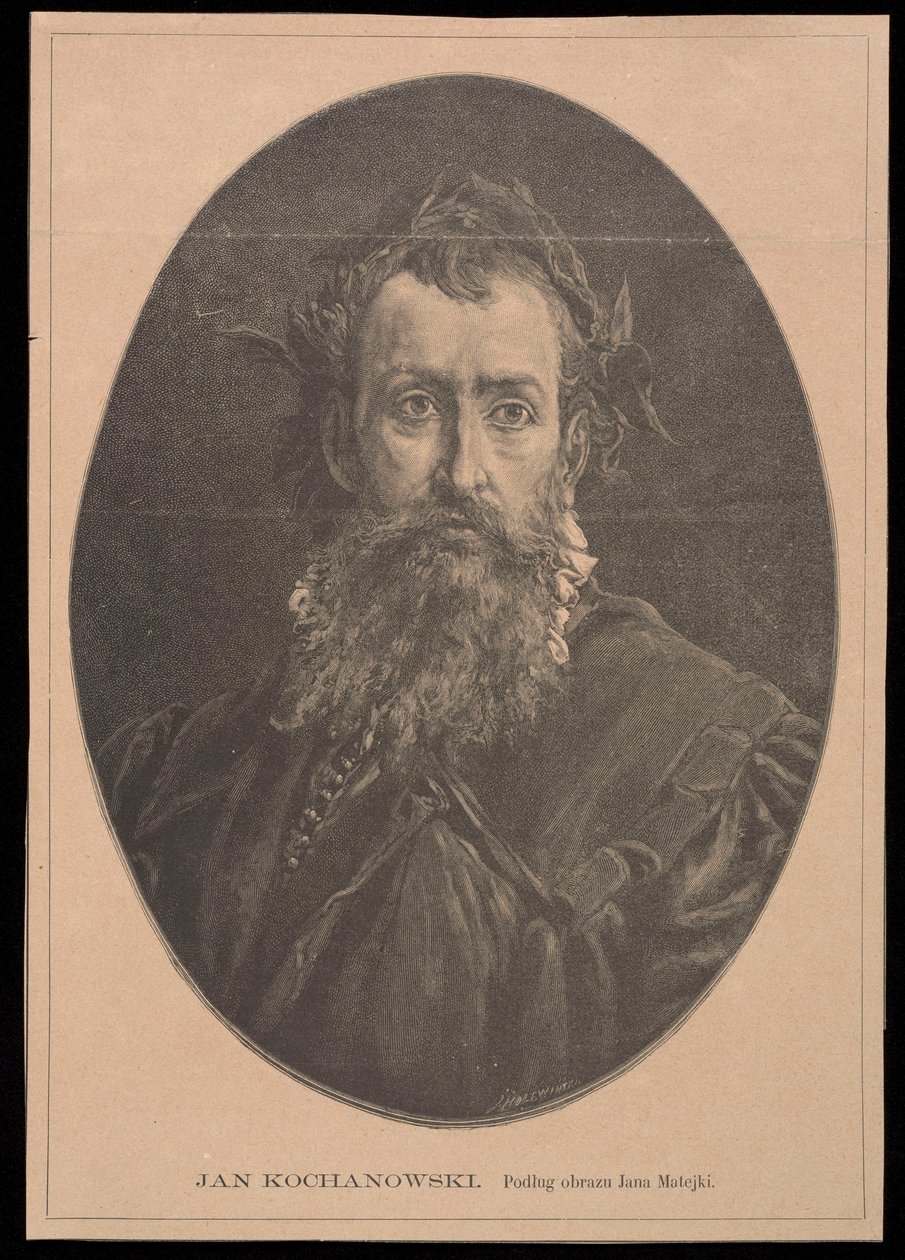 Jan Kochanowski portréja Jan Matejko festménye nyomán alkotó: Jan Matejko