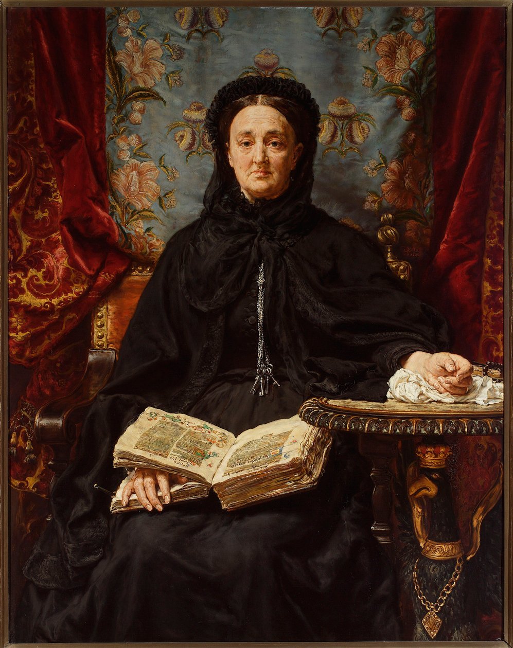 Katarzyna Branicki Potocka (1825–1907) portréja, Adam felesége alkotó: Jan Matejko