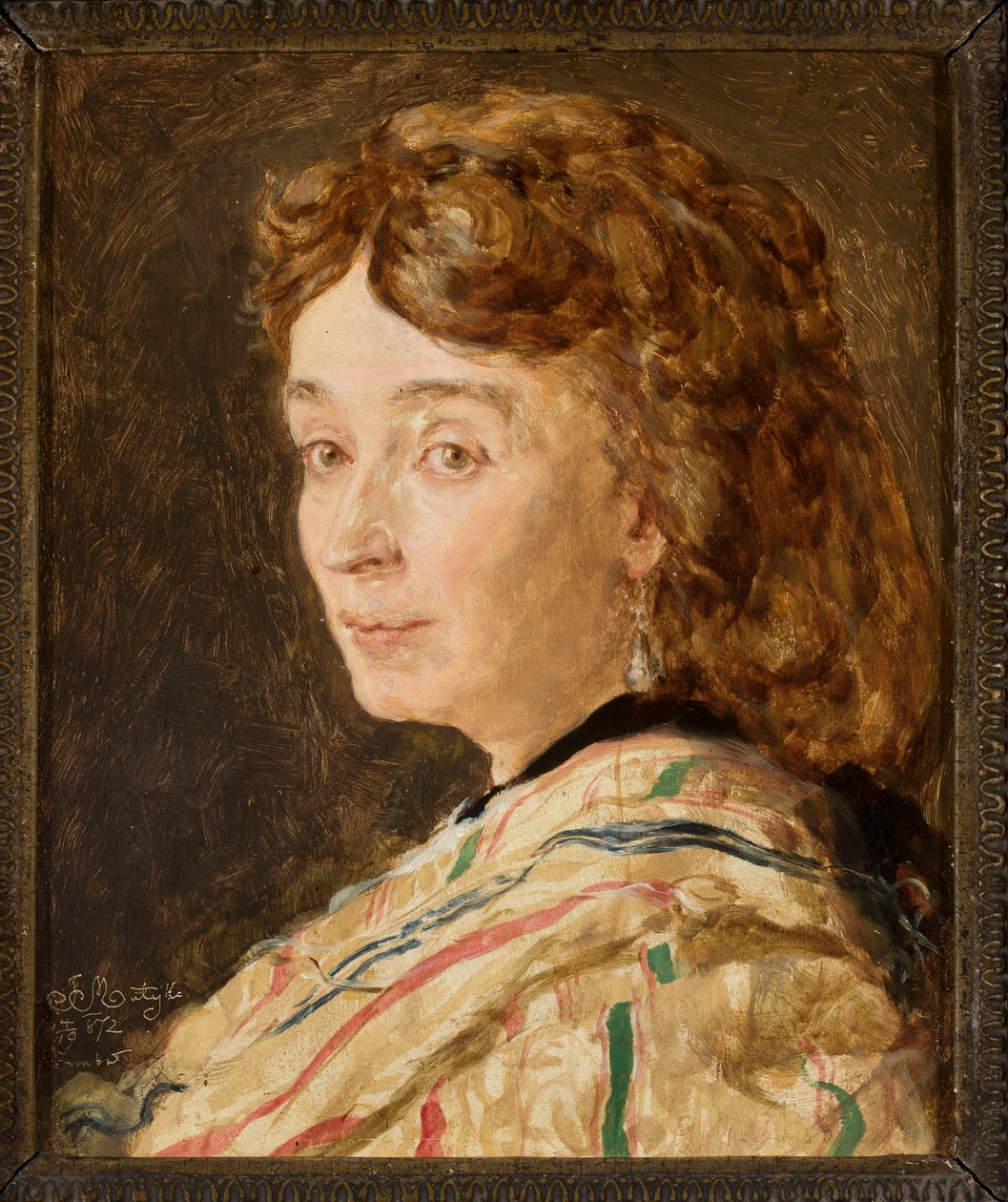 Ludwika Gropplerowa portréja alkotó: Jan Matejko