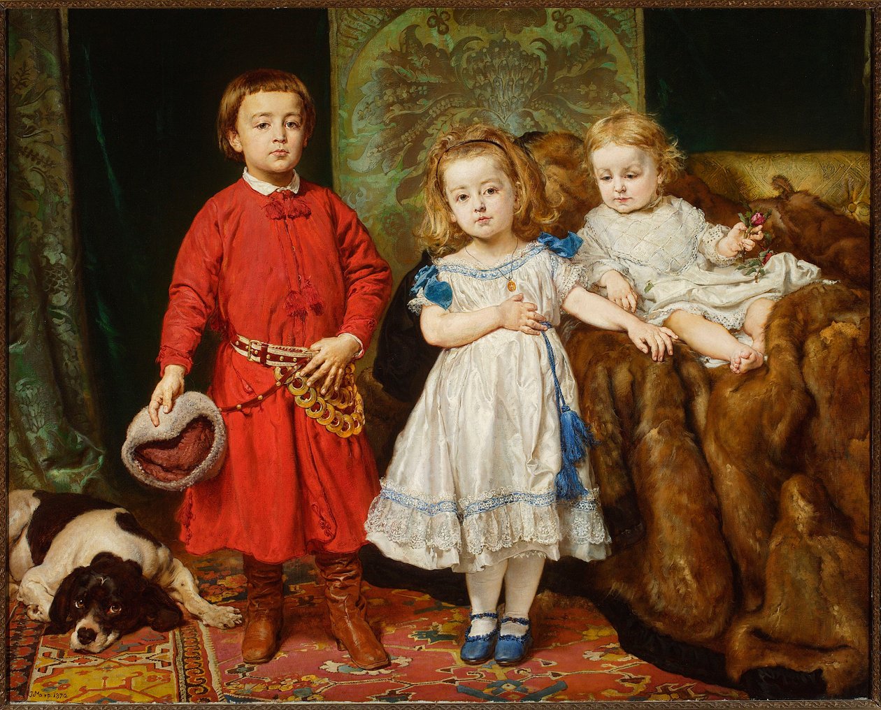 A művész három gyermekének portréja alkotó: Jan Matejko