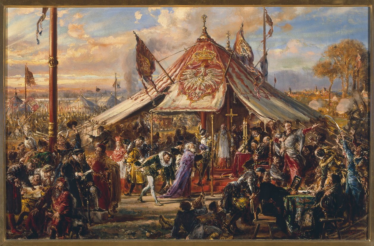 A Köztársaság hatalma a csúcspontján. Aranyszabadság. Választás. R.P. 1573 alkotó: Jan Matejko