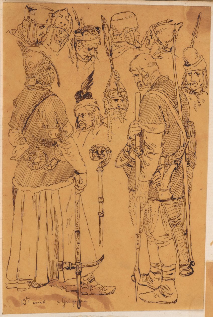 Skarbczyk. Krieger aus dem 13. Jahrhundert alkotó: Jan Matejko