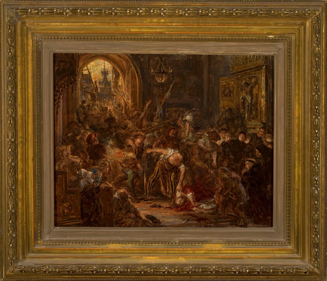 Tęczyński halála a ferencesek templomában alkotó: Jan Matejko