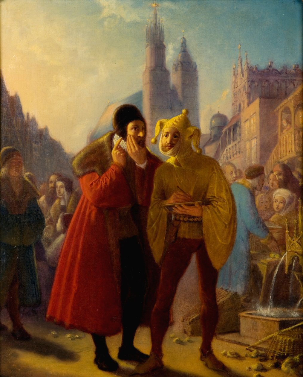 Stańczyk fogfájást színlel alkotó: Jan Matejko
