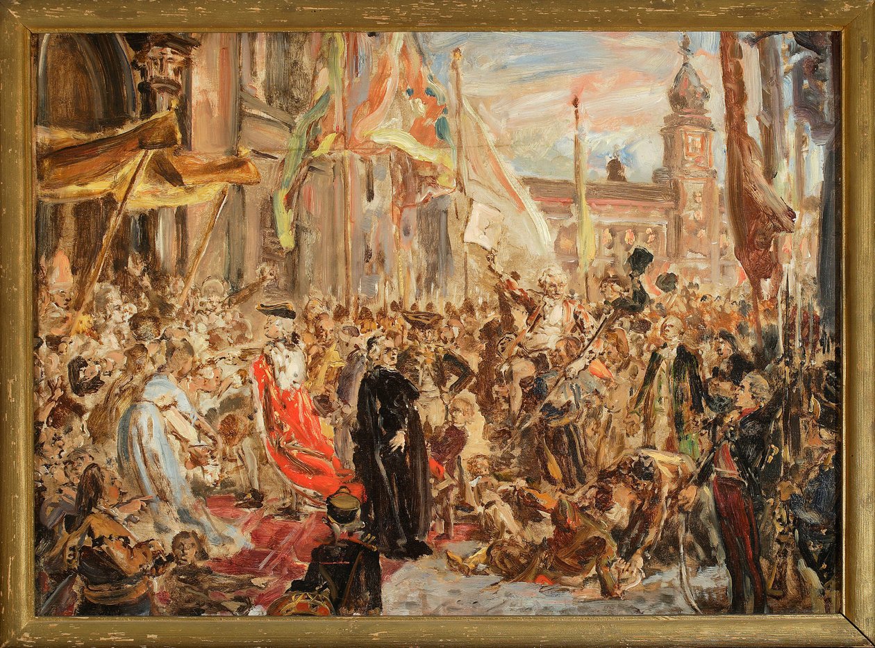 Vázlat a „Május 3-i alkotmány” című festményhez alkotó: Jan Matejko