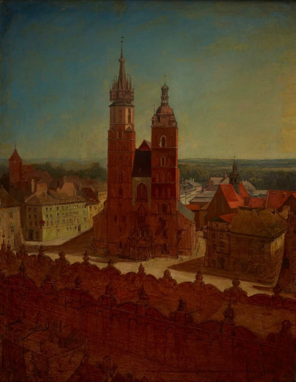 Kilátás a városháza tornyából alkotó: Jan Matejko
