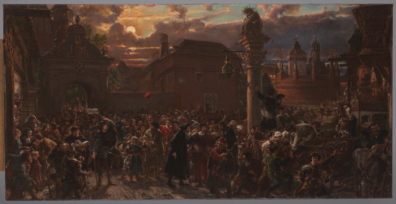 Diákok távozása Krakkóból 1549-ben alkotó: Jan Matejko