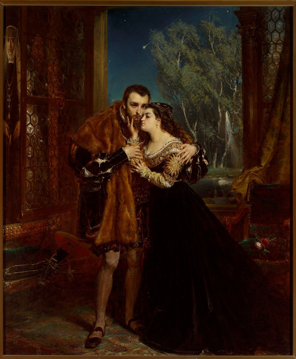 Zsigmond Ágost és Barbara a Radziwiłłok udvarában, Vilniusban alkotó: Jan Matejko