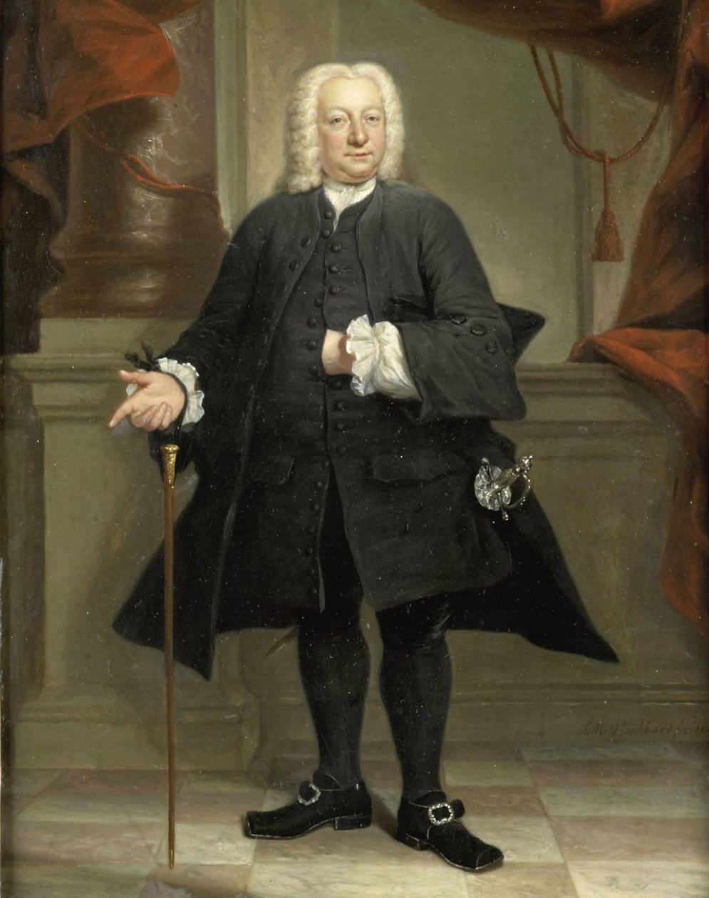 Egy férfi portréja alkotó: Jan Maurits Quinkhard (signed by artist)
