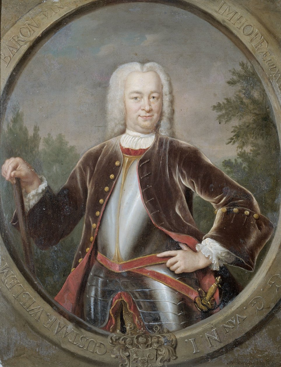 Gustaaf Willem, van Imhoff báró, a Holland Kelet-Indiai Társaság főkormányzójának portréja alkotó: Jan Maurits Quinkhard
