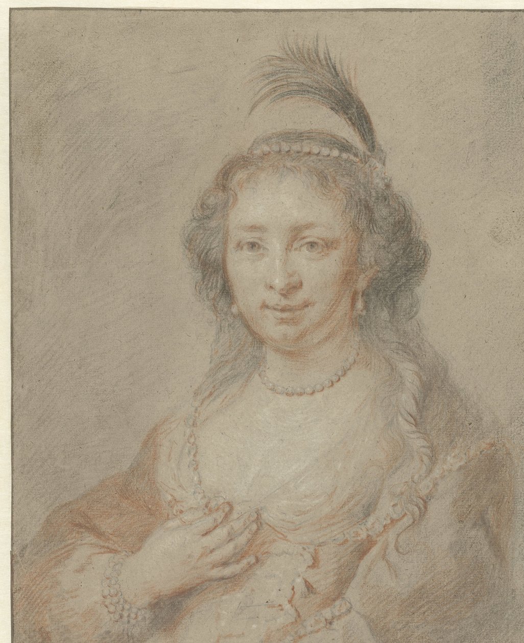Sara van Baerle, Philips van Dorp feleségének portréja alkotó: Jan Maurits Quinkhard