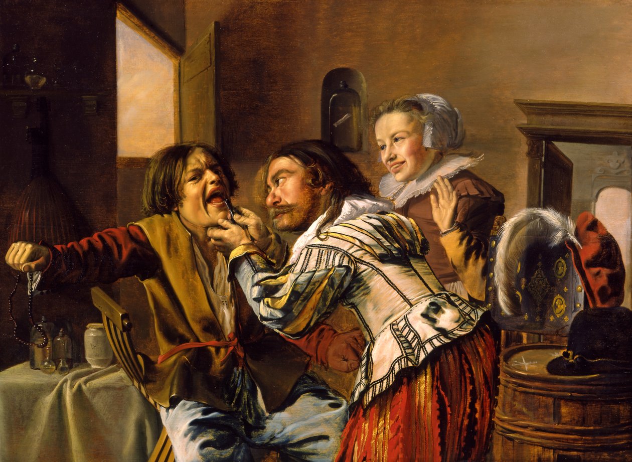 The Dentist, 1629 (olaj, bölcsős panel) alkotó: Jan Miense Molenaer