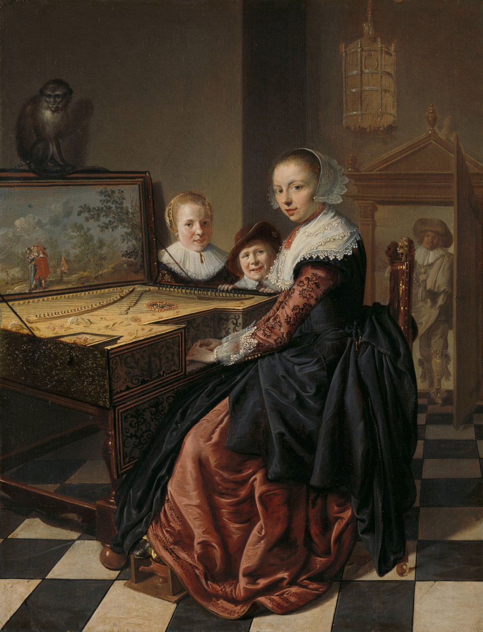 Nő, aki a szűzt játszik, 1630-40 alkotó: Jan Miense Molenaer