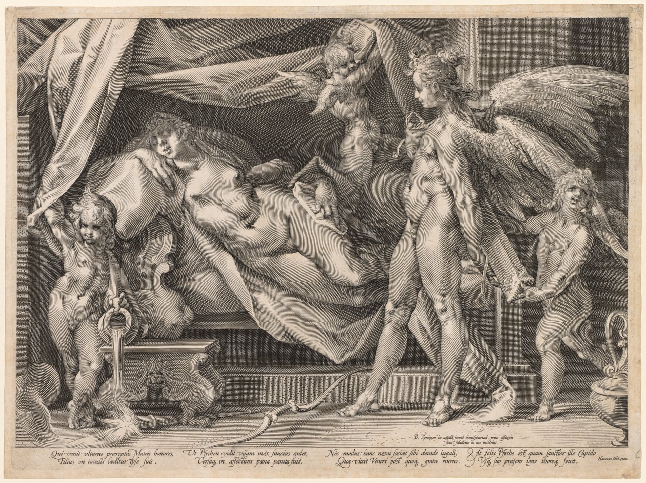 Ámor és Psyche alkotó: Jan Muller