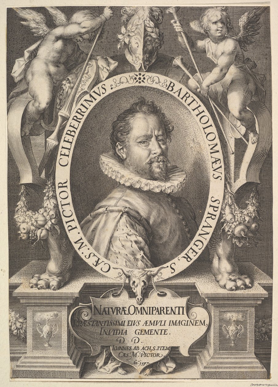 Bartholomeus Spranger portréja, kb. 1616 alkotó: Jan Muller