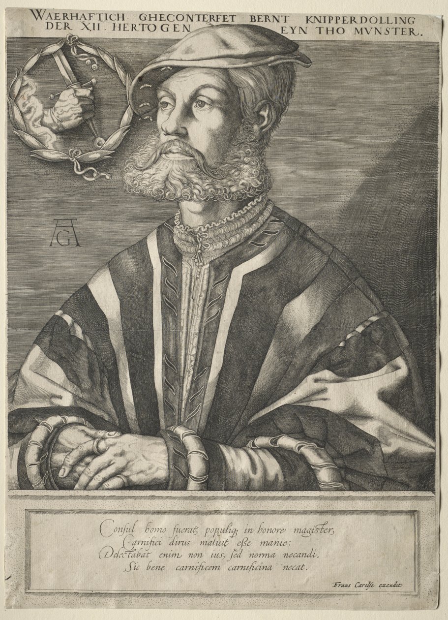 Bernard Knipperdolling portréja alkotó: Jan Muller