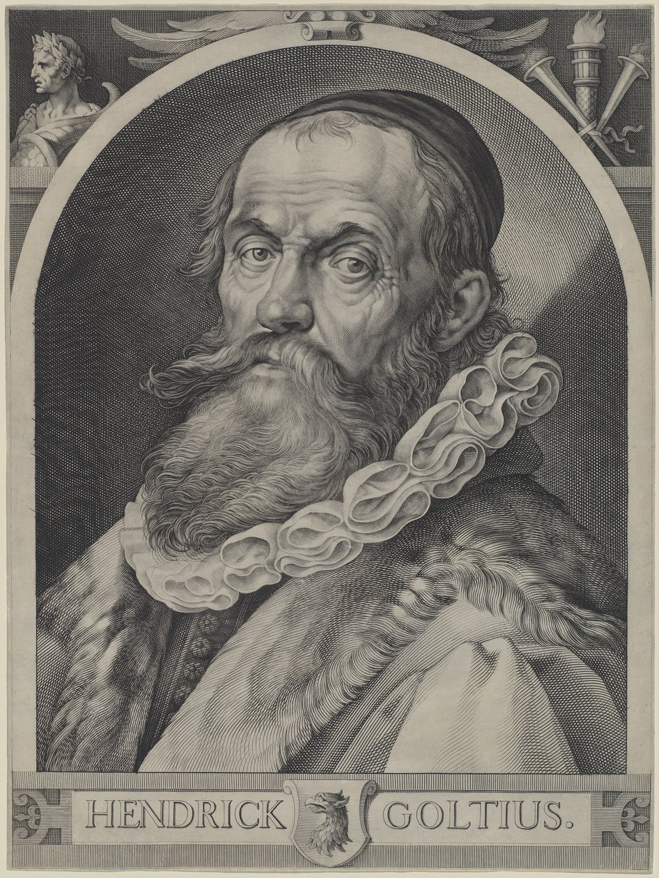 Hendrick Goltzius portréja alkotó: Jan Muller, Hendrick Goltzius