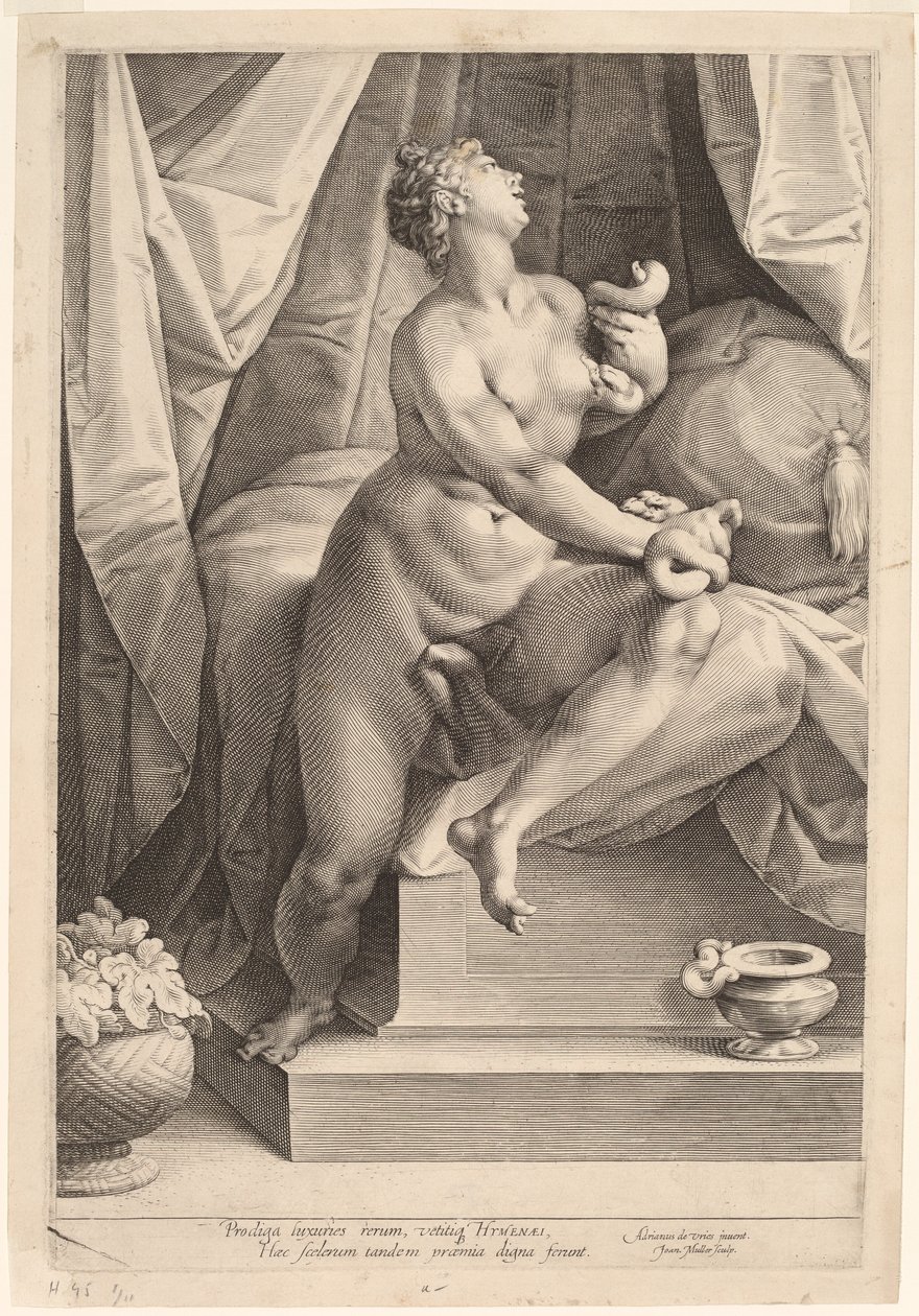 Kleopátra alkotó: Jan Muller, after Adriaen de Vries