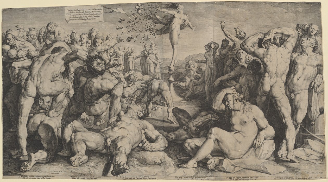 A Fortune kiosztja az ajándékait alkotó: Jan Muller, after Cornelis Cornelisz van Haarlem